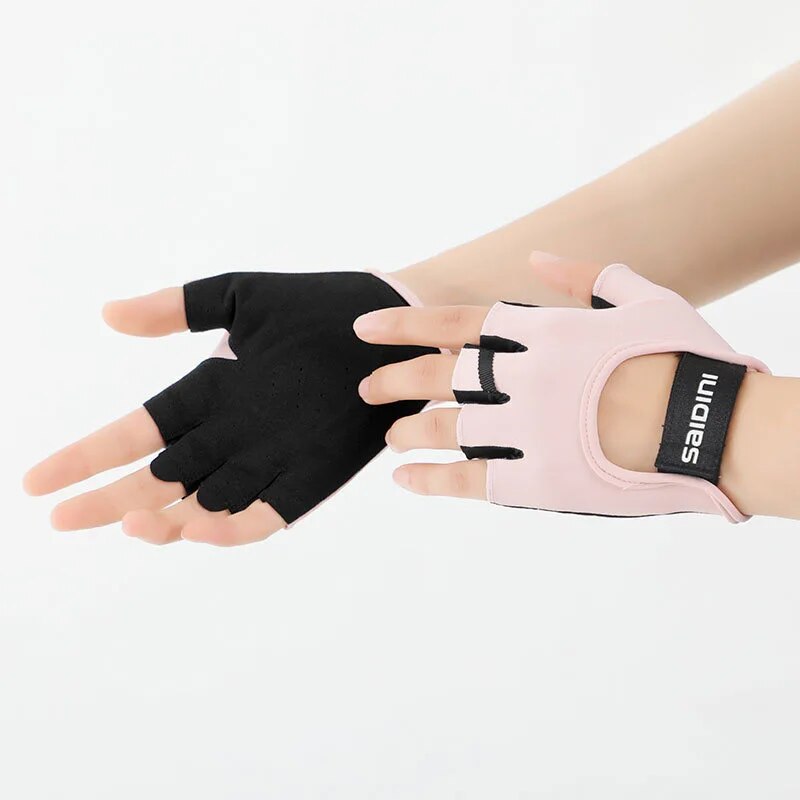 Gants de sport pour femmes, Fitness, Sports de plein air, antidérapants et absorbant les chocs, demi-doigt, durables et respirants