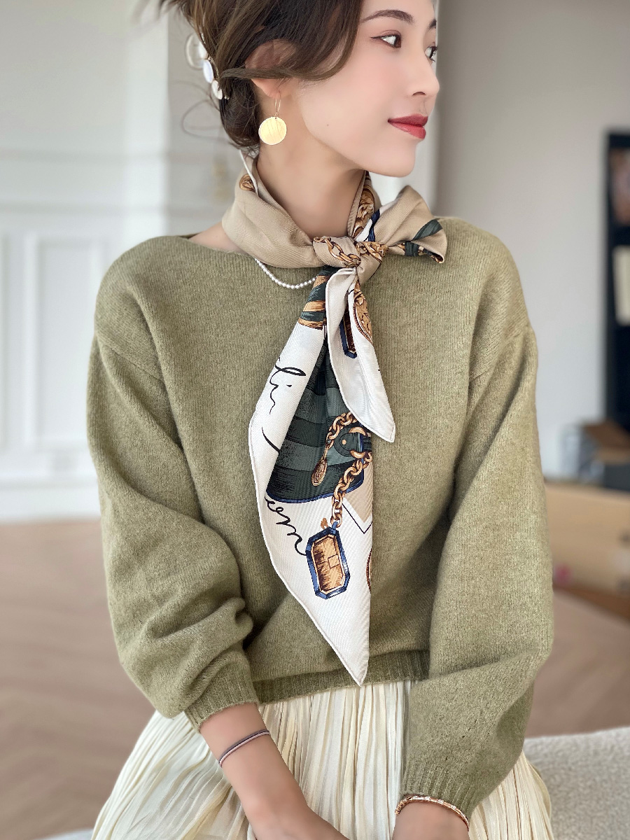 Foulard en soie sergé pour femmes, 90CM, Bandanas, marques de luxe, châles à roulettes, tête, cheveux, cou, accessoires de décoration, cadeau de noël