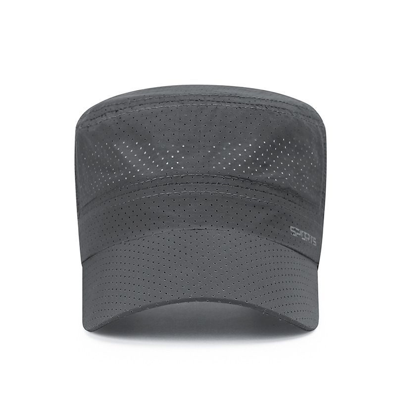 Chapeaux militaires pour hommes et femmes, casquette plate, séchage rapide, printemps, été, crème solaire, maille respirante fine, chapeau de pêche en plein air, nouveau
