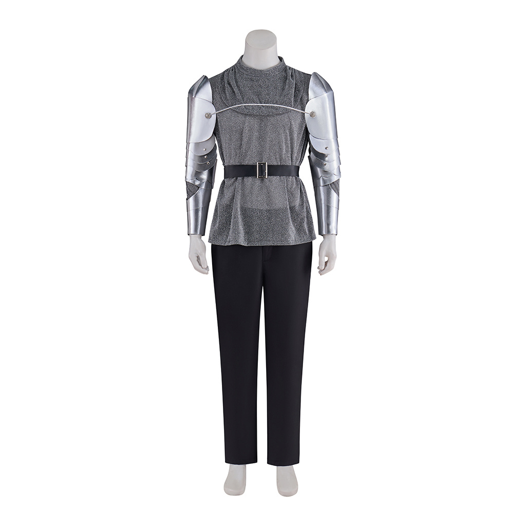 Film Romeo et Juliette Cosplay Costume Romeo chevalier Prince gris tenues hommes Romeo Renaissance médiévale tenues d'Halloween