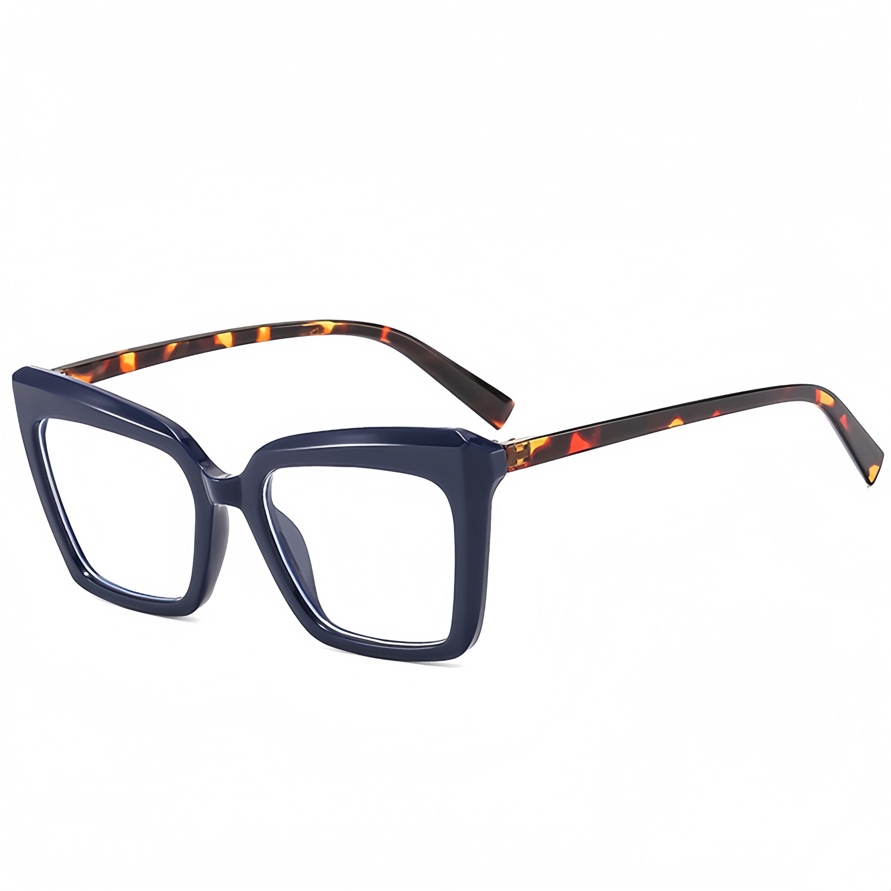 Mode européenne et américaine rétro grand cadre lunettes irrégulières cadre femmes Style de rue décoratif Anti-lumière bleue lunettes