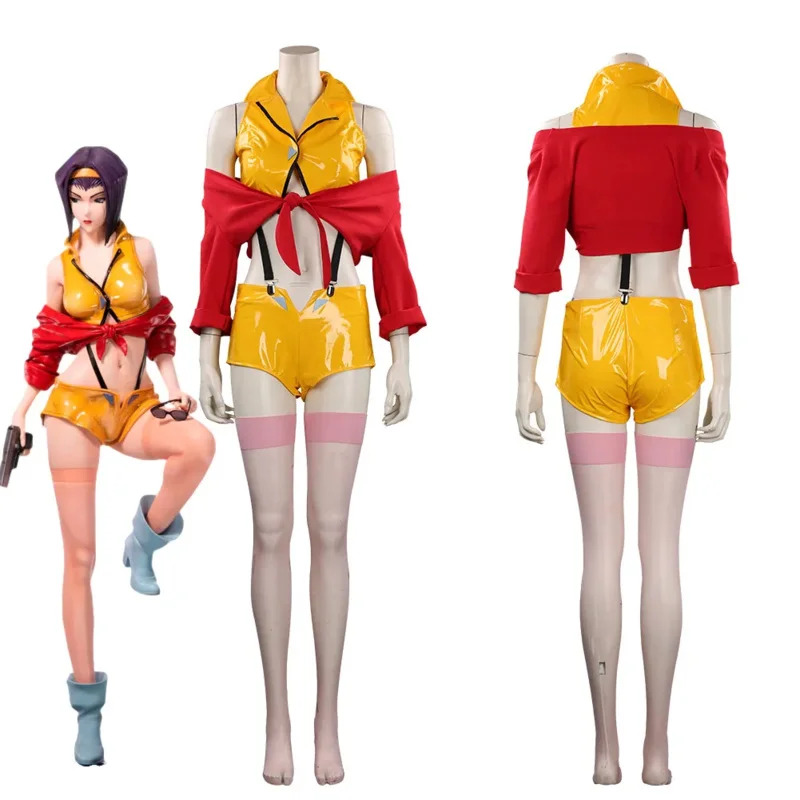 Anime Cowboy Bebop Faye Valentine Cosplay Costume tenues Halloween carnaval Costume ujfj
