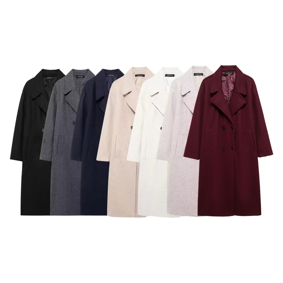 Manteau décontracté et confortable pour femme, en tissu polyester doux, élégant, amincissant, polyvalent, à manches longues et boutonnage.