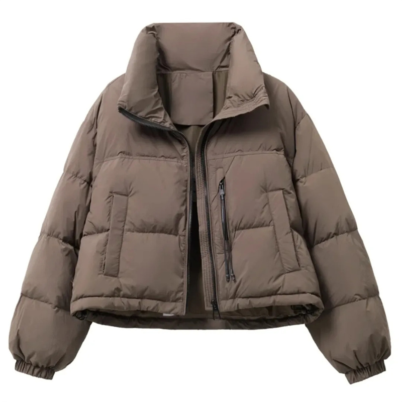 2025 nouveau hiver coréen ample court col montant coton rembourré veste femmes épaissir chaud élégant Parkas vêtements d'extérieur pour femmes