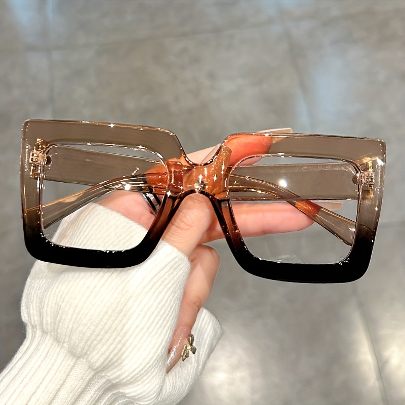 Marque carré Anti lumière bleue lunettes montures femmes ordinateur lentilles optiques ordinateur lunettes cadre lunettes à la mode lunettes