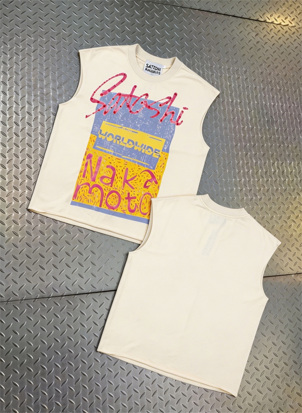 Débardeur Satoshi Nakamoto pour Hommes et Femmes, T-shirt de Marque Streetwear Tendance avec Imprimé Lettres Graphiques, Coupe Ample, Qualité Supérieure
