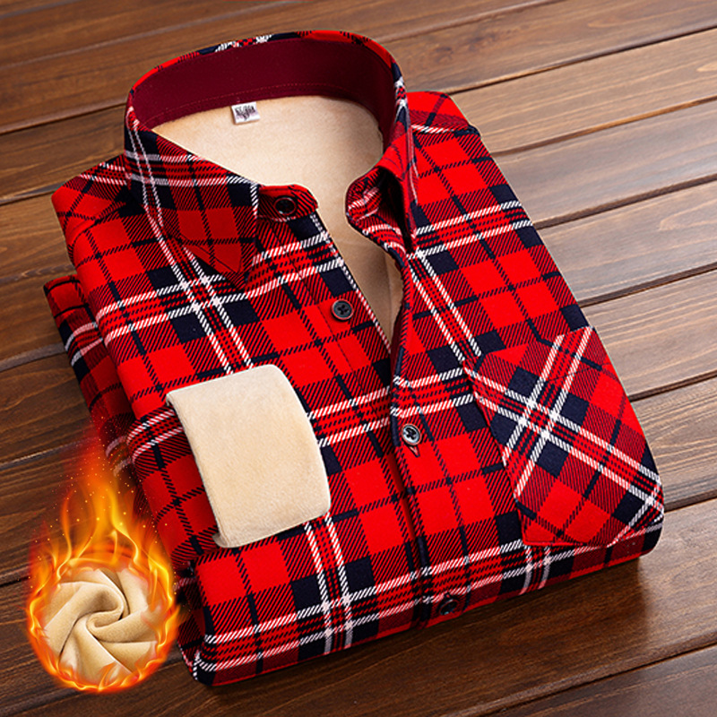 Hiver 2025 Manteau chaud pour femme, style chemise, en velours épais et polaire, à motif quadrillé, décontracté, de marque, vêtement d'extérieur