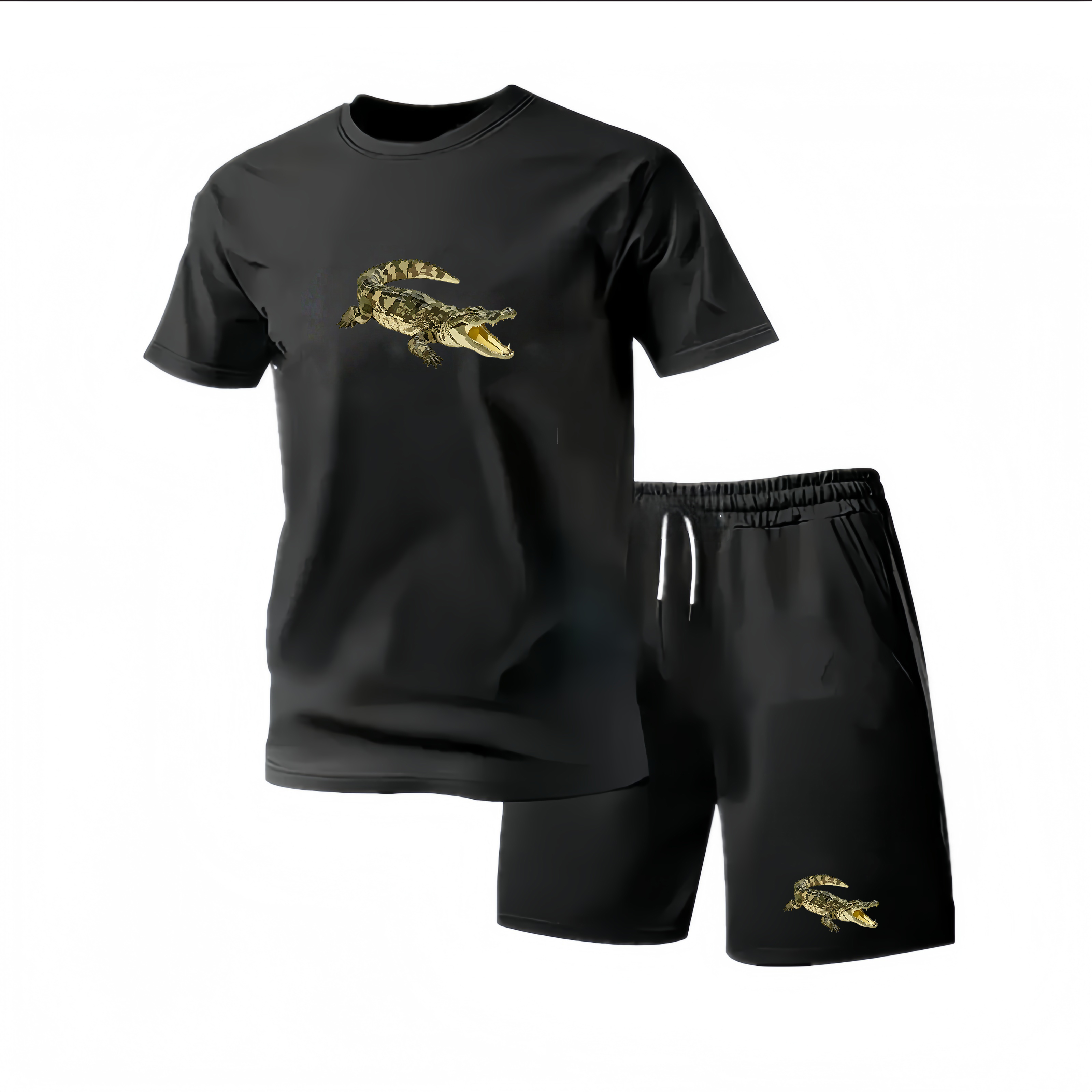 Nouvel ensemble de sport d'été pour homme : survêtement deux pièces tendance, idéal pour le fitness, la course et les loisirs, séchage rapide, manches courtes et short