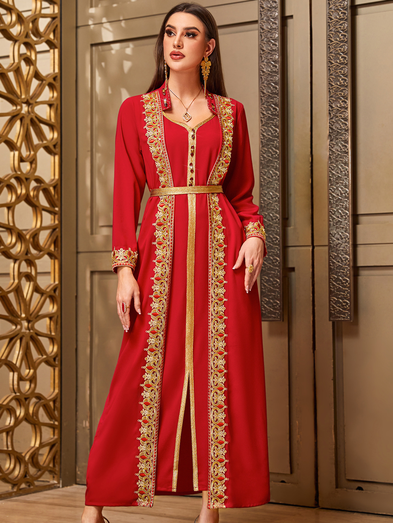 Abayas de luxe pour femmes, diamants Eid, kaftan de Dubaï, robe de soirée musulmane maxi, kaftan turc, caftan marocain, femme musulmane