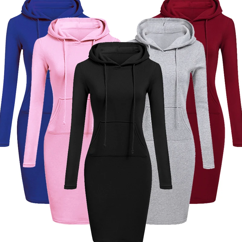 Tenue d'automne pour femme, robes à capuche, sweat à capuche, style sweat-shirt, hauts pour femme, vêtements pour dames