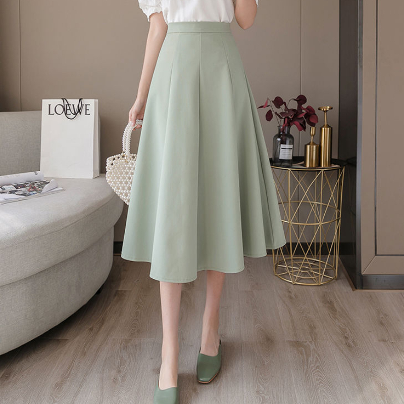 Jupe Longue à Fermeture Éclair pour Femme, Vêtement de Taille Haute, de Haute Qualité, de Luxe, Premium, Style Coréen