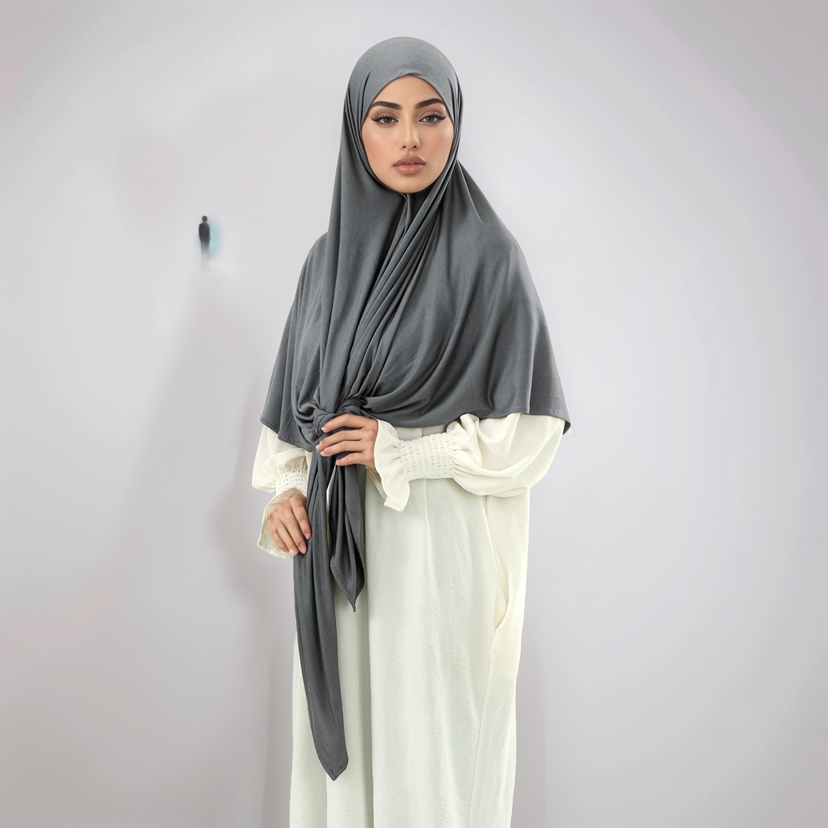 Foulard carré en coton musulman, Jersey Hijab, Long châle Modal, uni, doux, Turban, cravate, bandeau africain pour femmes, 145x145cm