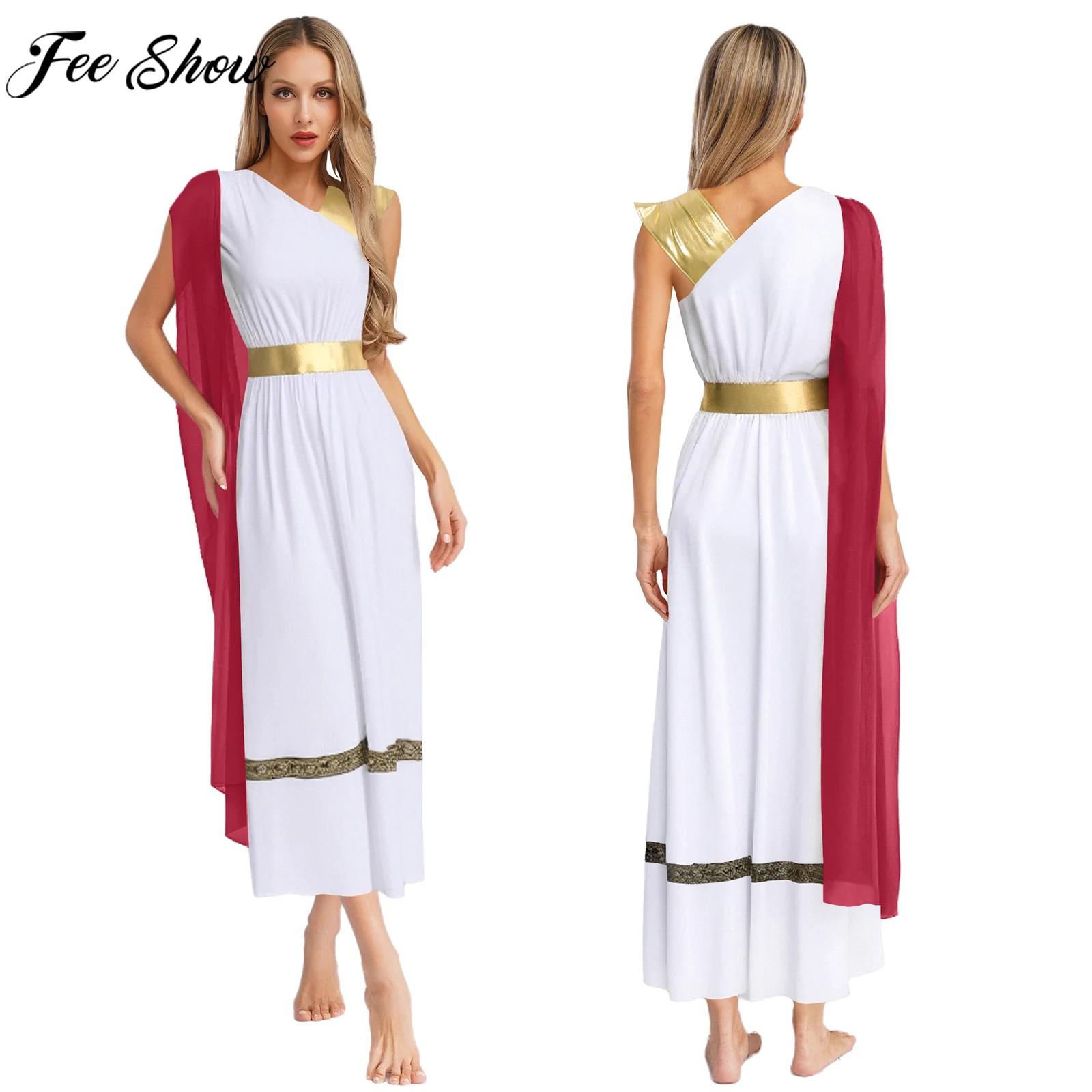 Femmes antique grec romain Toga Halloween fête déesses princesse impératrice Cosplay Costume chorale culte Robe grecque tunique Robe