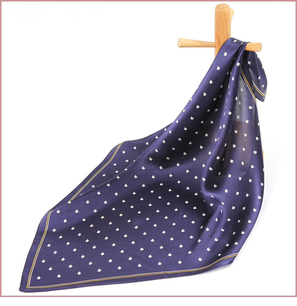 Foulard Bandana en soie Pure 100% pour femmes, foulard de voilier, mouchoir, bandeau carré en soie naturelle pour femmes