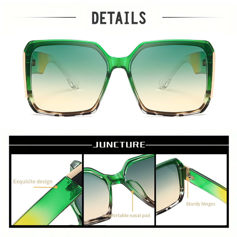 RUISIMO carré dégradé lunettes de soleil femmes hommes Vintage marque de mode lunettes de soleil réelry fête voyage mâle femme lunettes UV400