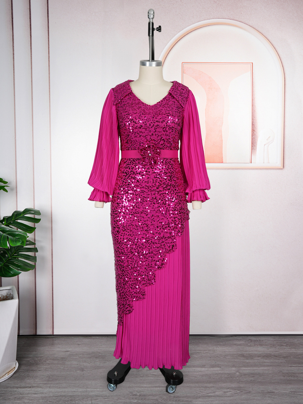 Robes longues en mousseline de soie pour femmes, style africain Dashiki, robe à paillettes, Abaya de Dubaï, robe de soirée de mariage, robe d'anniversaire, vêtements d'été 2026