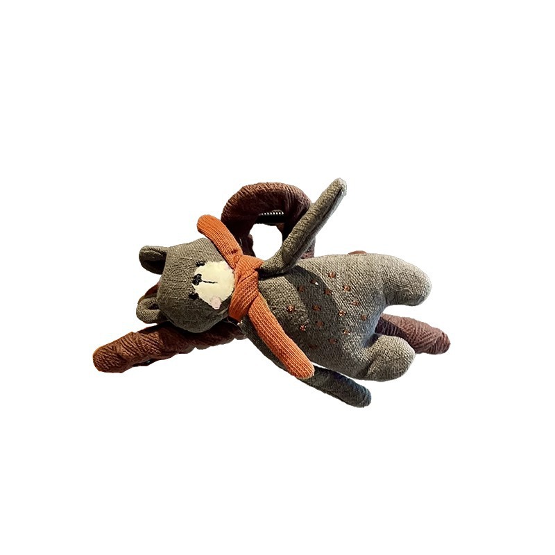 Écharpe ours AB pour attraper le visage, 1 pièce, Animal de dessin animé, coupe de cheveux haut de gamme, pince requin, accessoires pour cheveux, nouveau Style