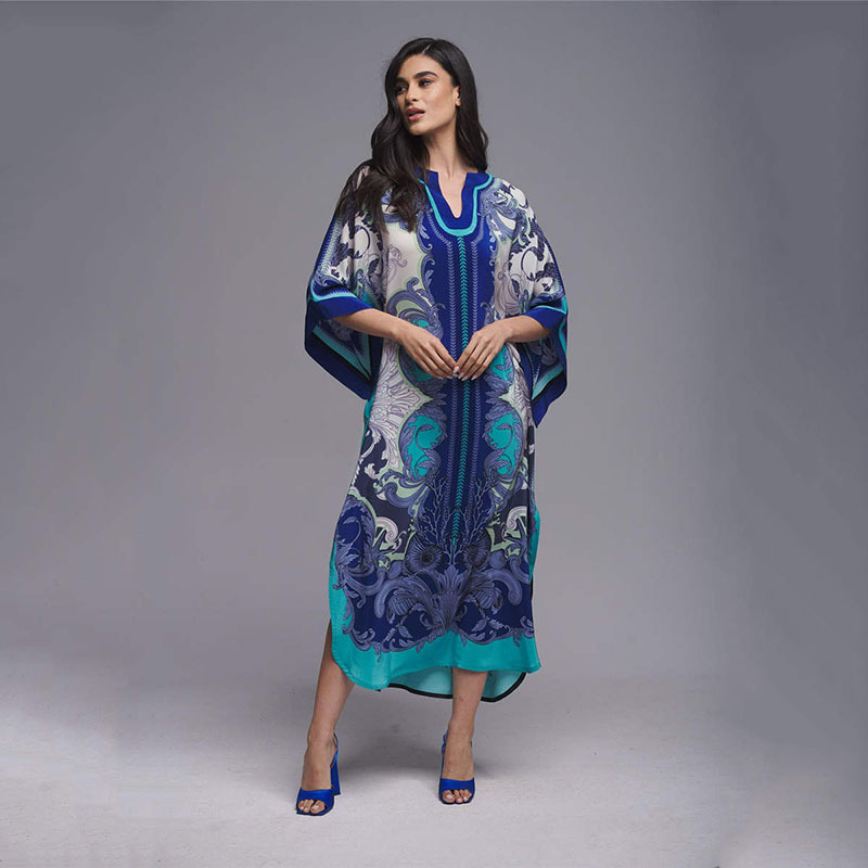 Robe de plage pour femme 2026, Kaftan à manches longues, Tunique de plage, Paréo long, Cache-maillot de bain, Robe d'été, Vêtements de plage