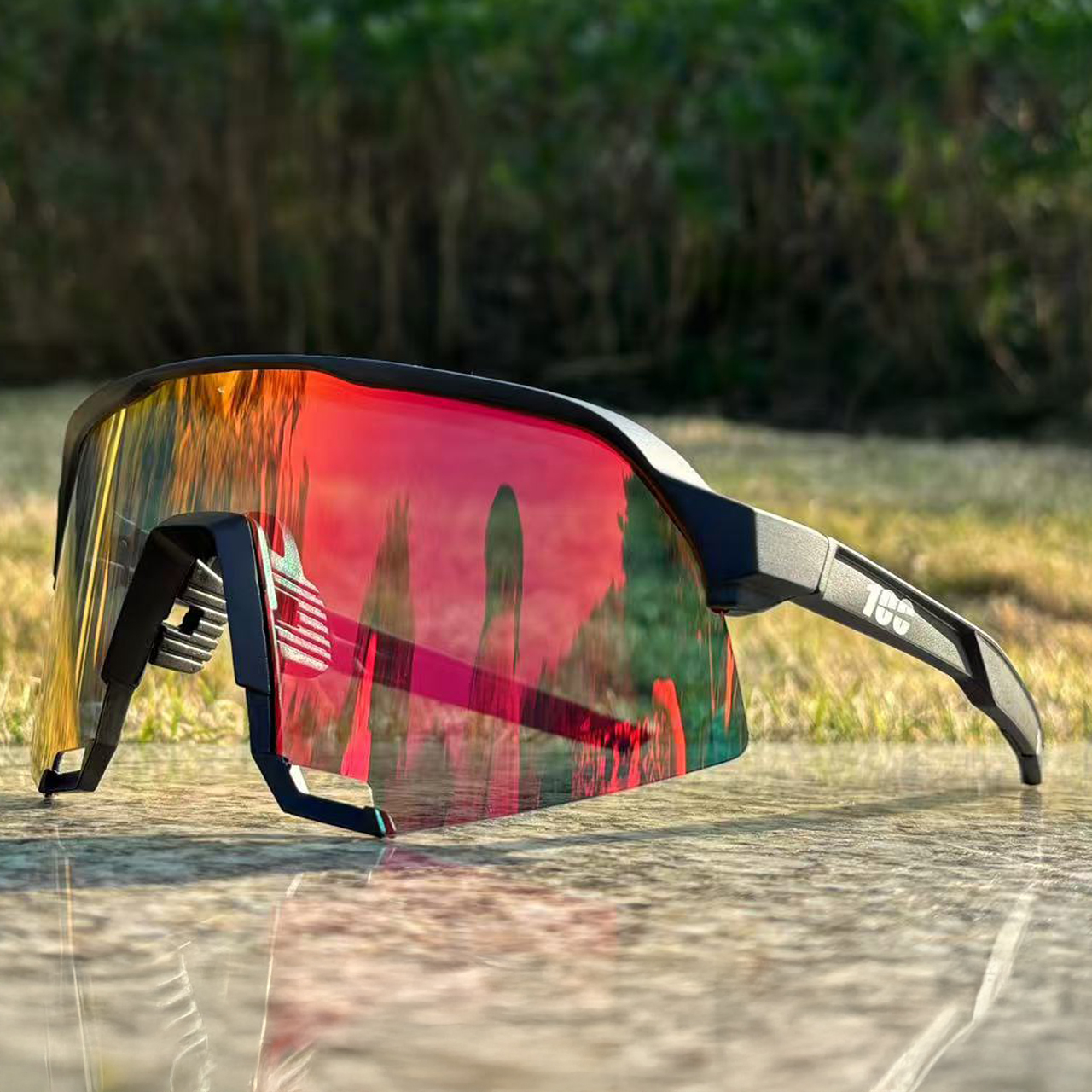 Lunettes de soleil de cyclisme en plein air pour hommes et femmes, vtt, vélo de route, UV400, pour Sports de montagne, randonnée, 100