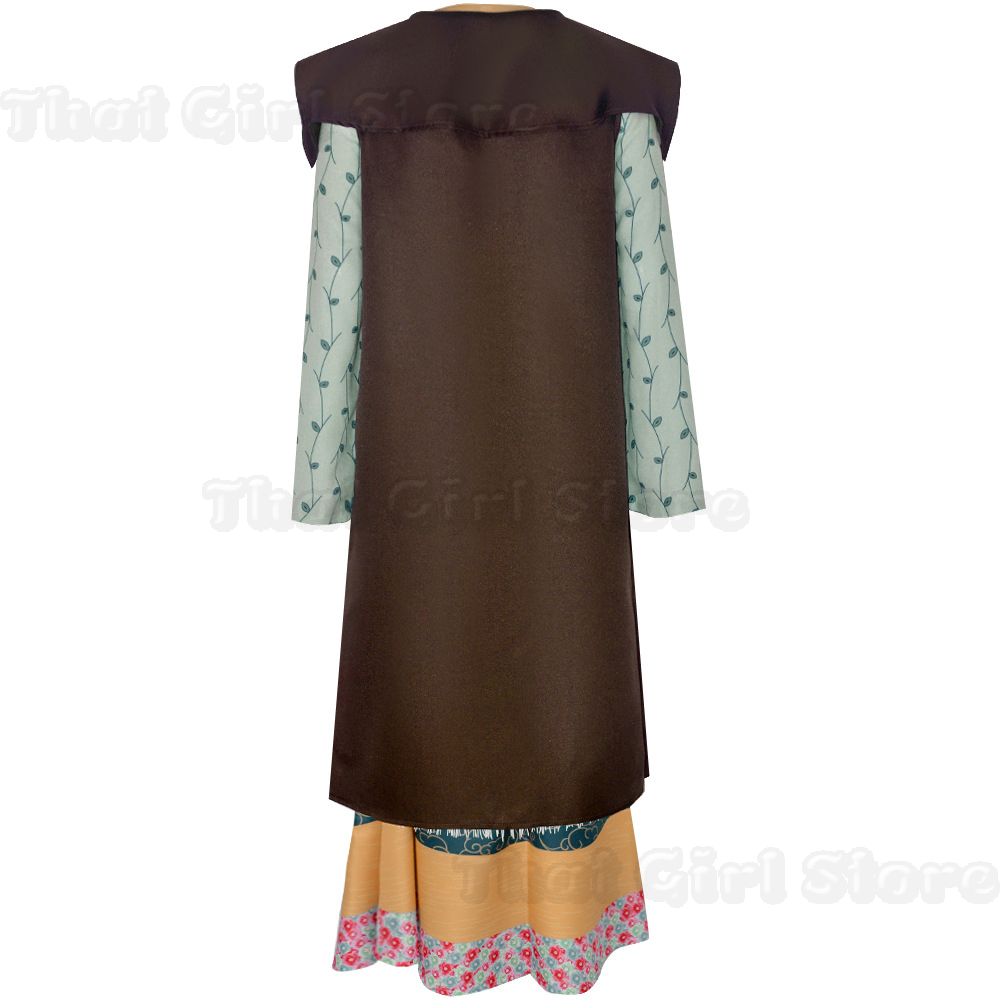 Costume de cosplay Fantasy Sybill Patricia Trelawney, robe de magie de film, jupe de jeu de rôle, tenues pour femmes, vêtements de fête d'Halloween Fantasia