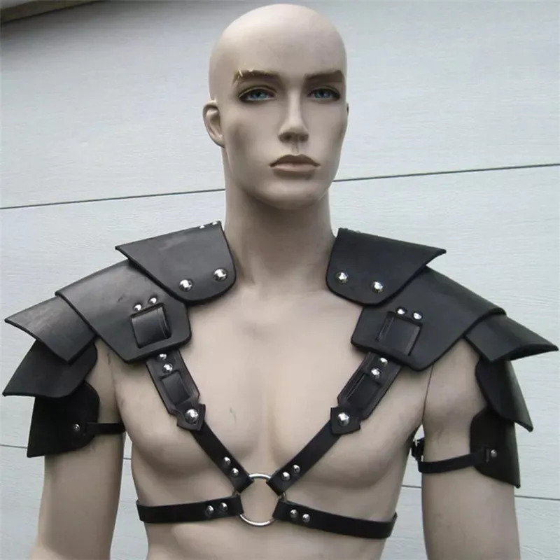 Cosplay médiéval guerrier Viking épaule Costume armure gladiateur samouraï chevalier pauldrons gothique Steampunk Halloween habiller $ #