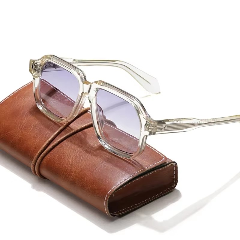 Lunettes de soleil de luxe pour hommes et femmes, de marque, de qualité supérieure, style rétro, en acétate, carrées, pour la conduite, protection extérieure UV400