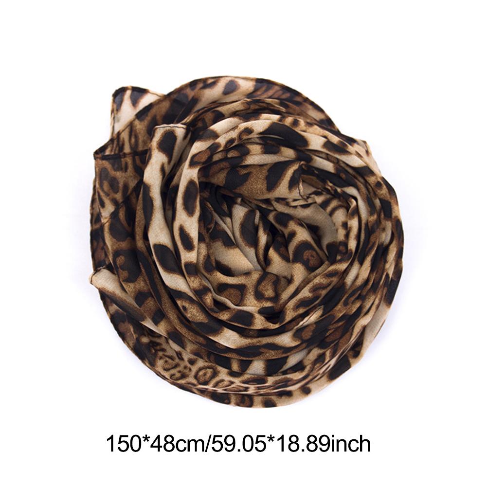Écharpe Vintage en mousseline de soie pour femmes, foulard doux imprimé léopard, châle Harajuku, offre spéciale, mince, décontracté, Sexy, élégant, printemps, été