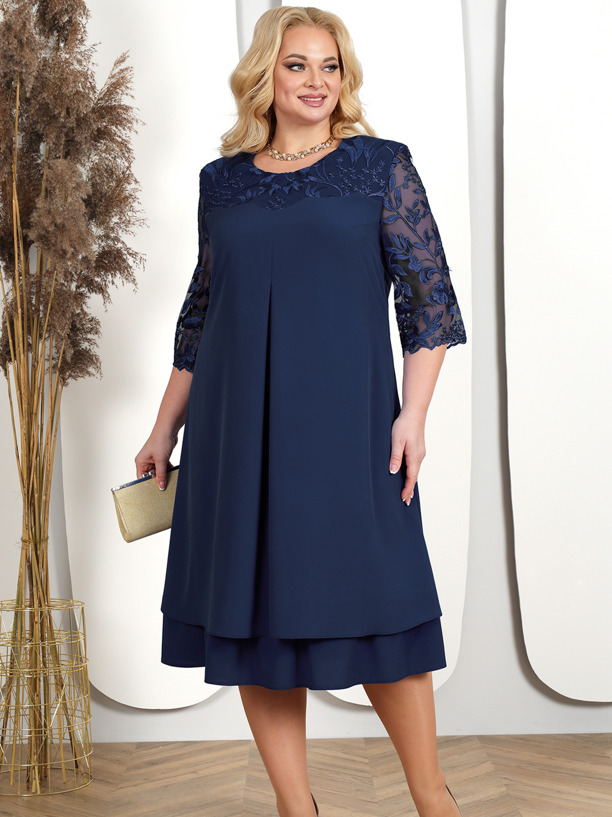 Robes d'été grande taille pour femmes, broderie florale, Patchwork, robe formelle, ample, fête de mariage, Banquet, bal, vêtements pour femmes, 2025