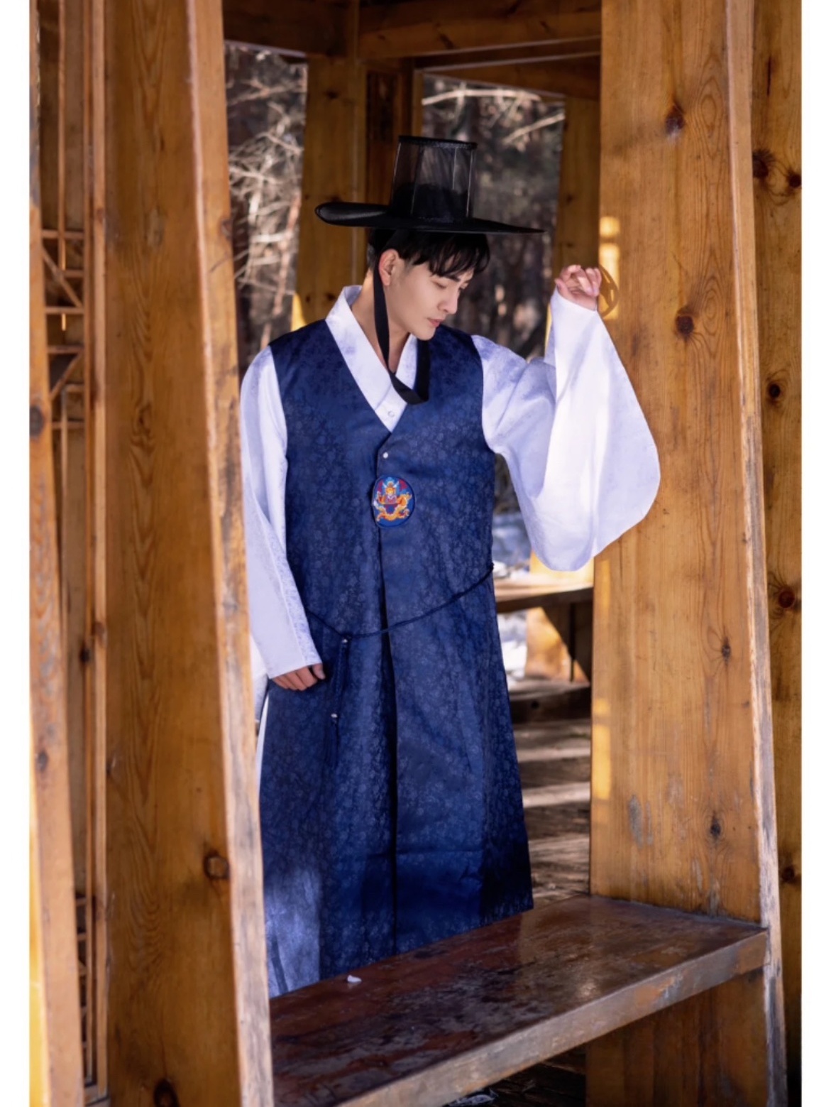 한Costume de mariage traditionnel coréen Hanbok orthodoxe coréen, vêtements ethniques masculins en Satin pour hommes, Costume de danse Cosplay