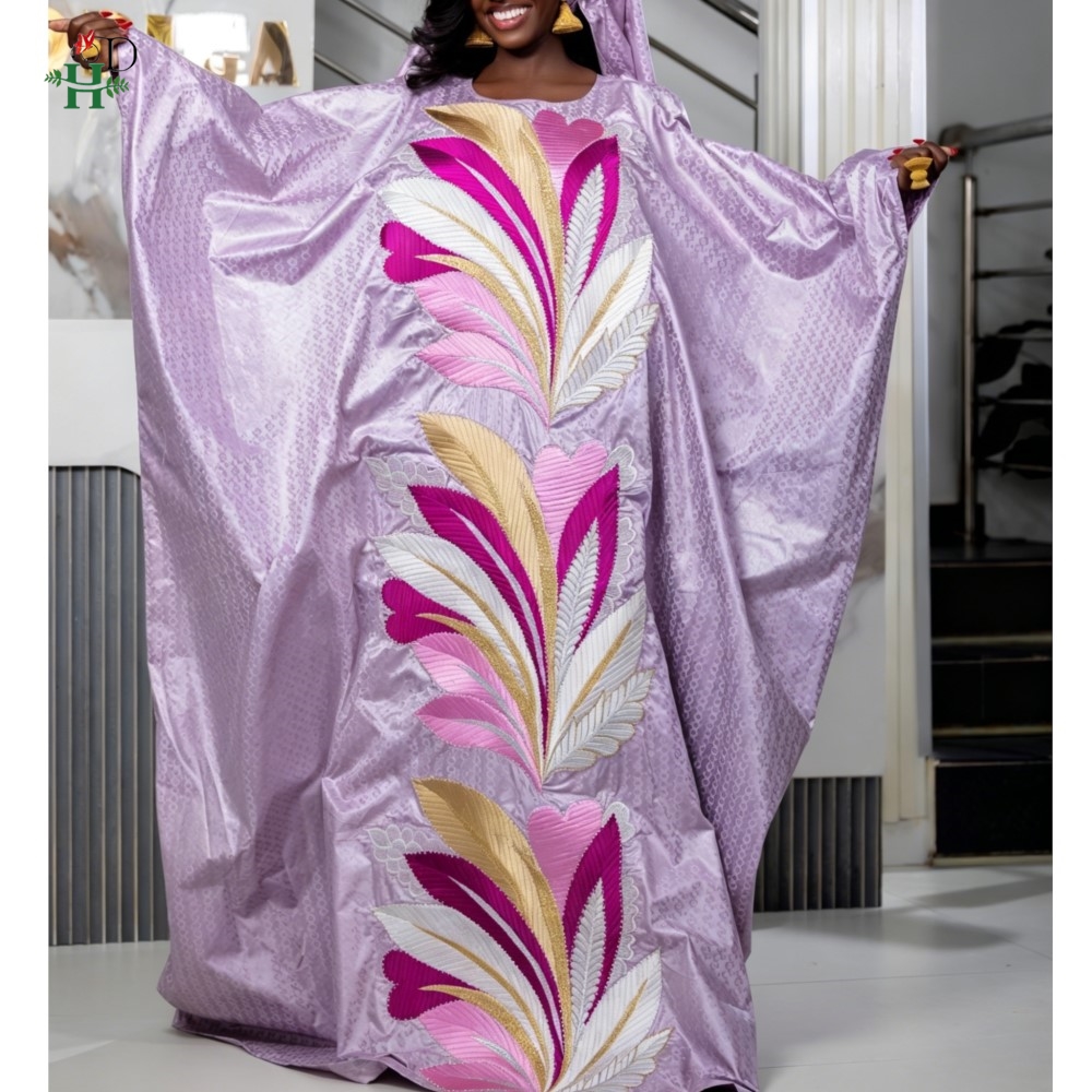Robes H&D en solde, robes africaines pour femme, boubou du Nigeria, broderie originale, Bazin Riche, robe de mariage turque