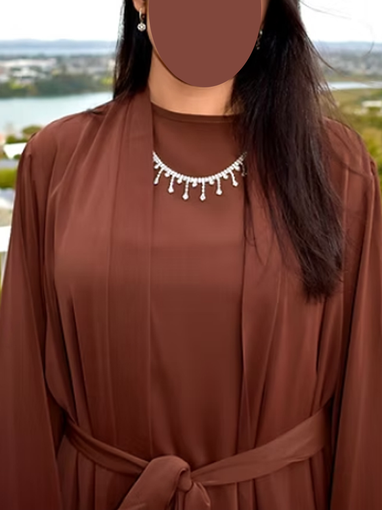 Abaya-Robe musulmane longue noire avec manchette et perles pour femme, tenue de soirée, style marocain, nouvelle collection