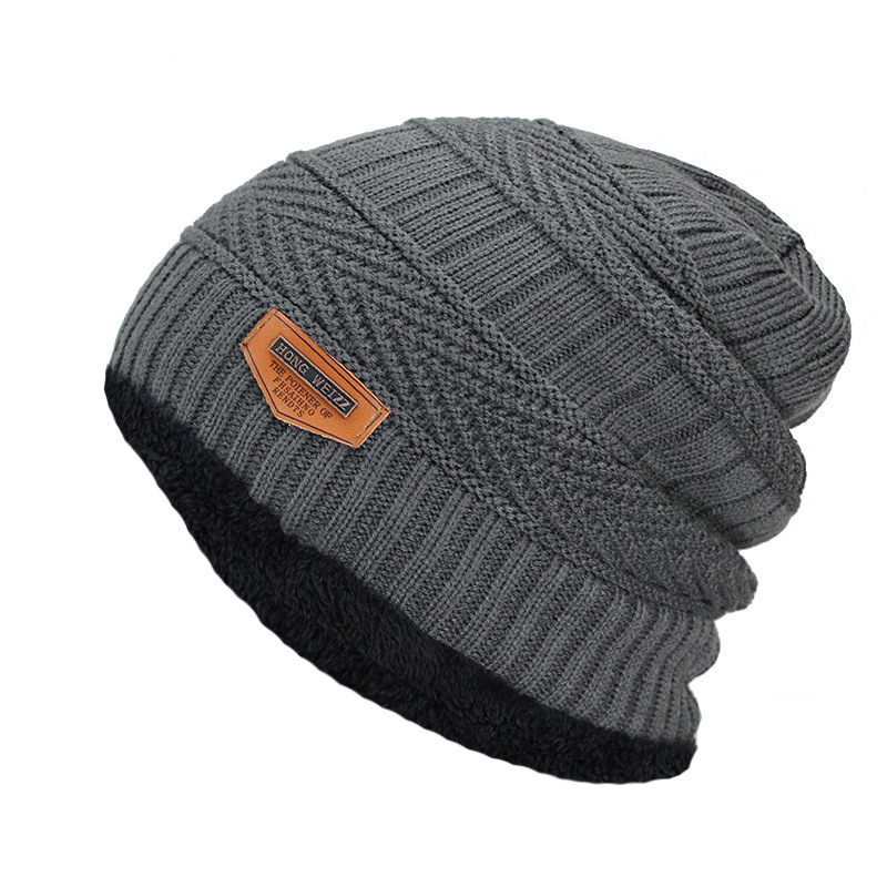 Bonnet d'hiver pour hommes chapeau tricoté casquette d'hiver Bonnet femmes casquette en laine épaisse cagoule masque Bonnet chapeaux