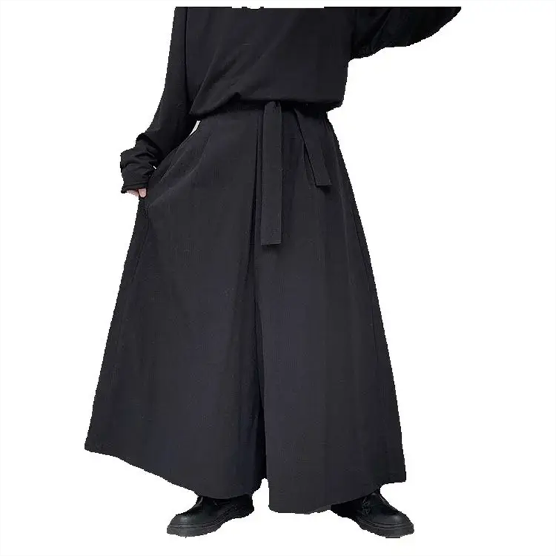 Pantalon de samouraï pour hommes, décontracté, large, Style chinois, Hakama Harajuku, Hanfu Tang, uniformes de Kendo