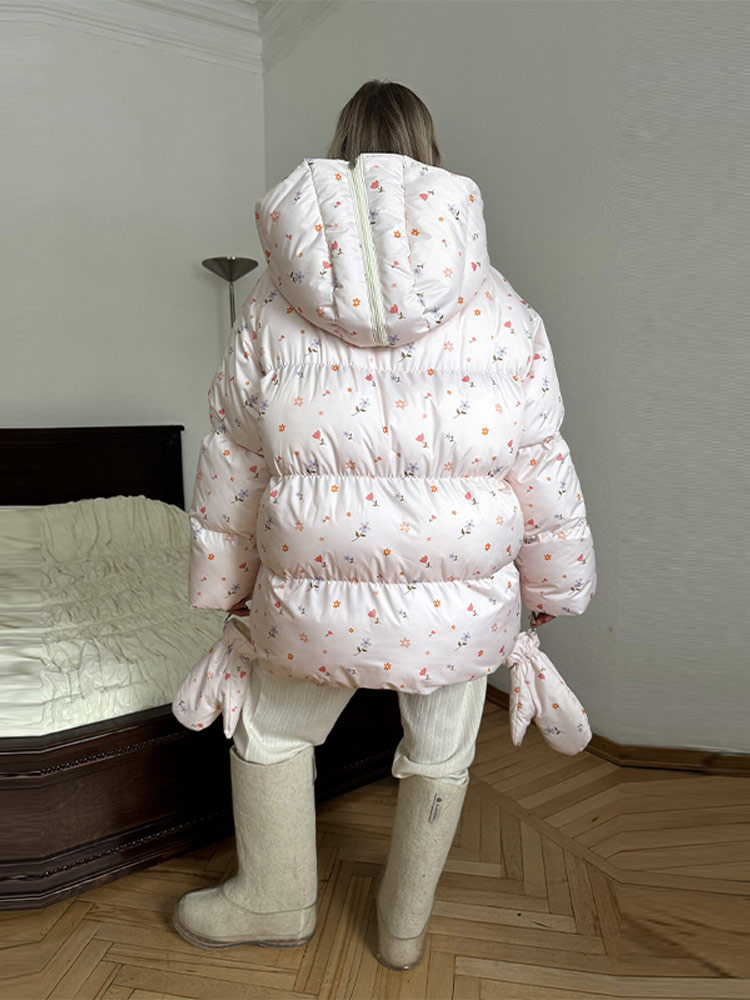 Doudoune matelassée en Patchwork pour femme, manteau épais avec poches à simple boutonnage, manches longues, vêtements d'extérieur pour dame, hiver 2025