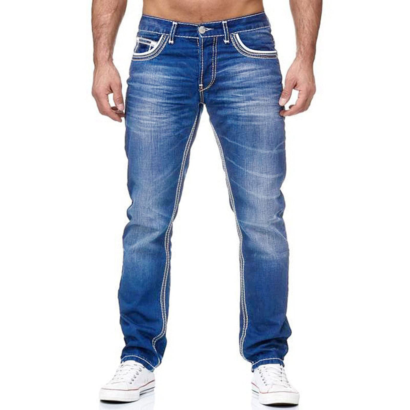 Hommes jean noir pantalon droit printemps automne poches Denim décontracté Tousers bleu clair haute qualité Streetwear jean hommes