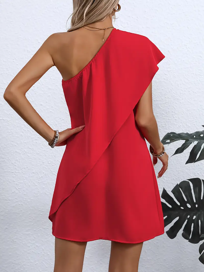 Robe élégante décontractée simple pour femme avec manches en dentelle, mini-robe tendance pour la saison printemps/automne