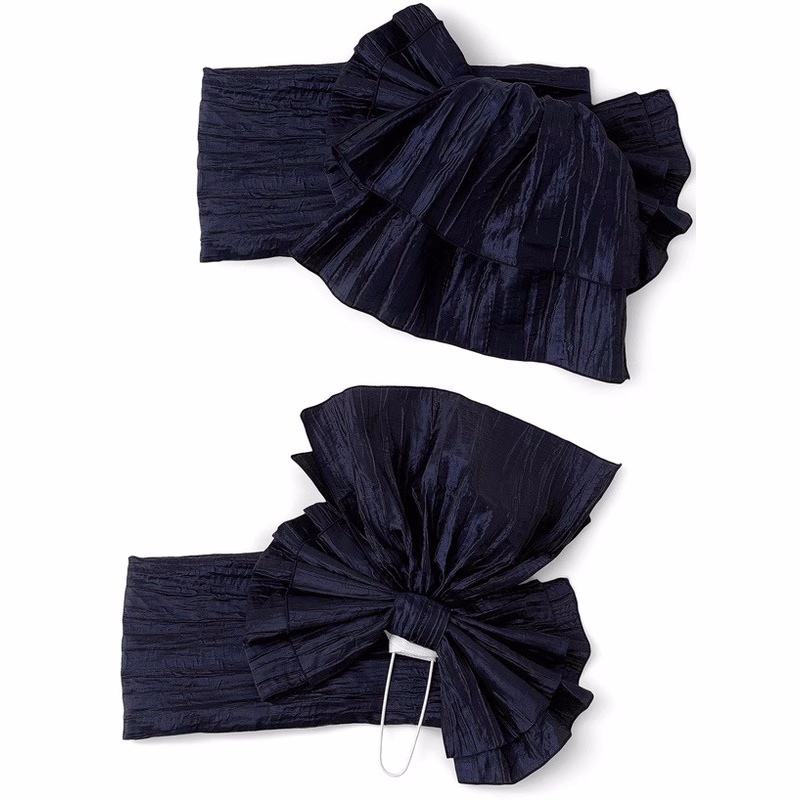 Ceinture japonaise Yukata Obi – Heko Obi plissée avec nœud floral, ceinture facile à nouer pour le festival d'été