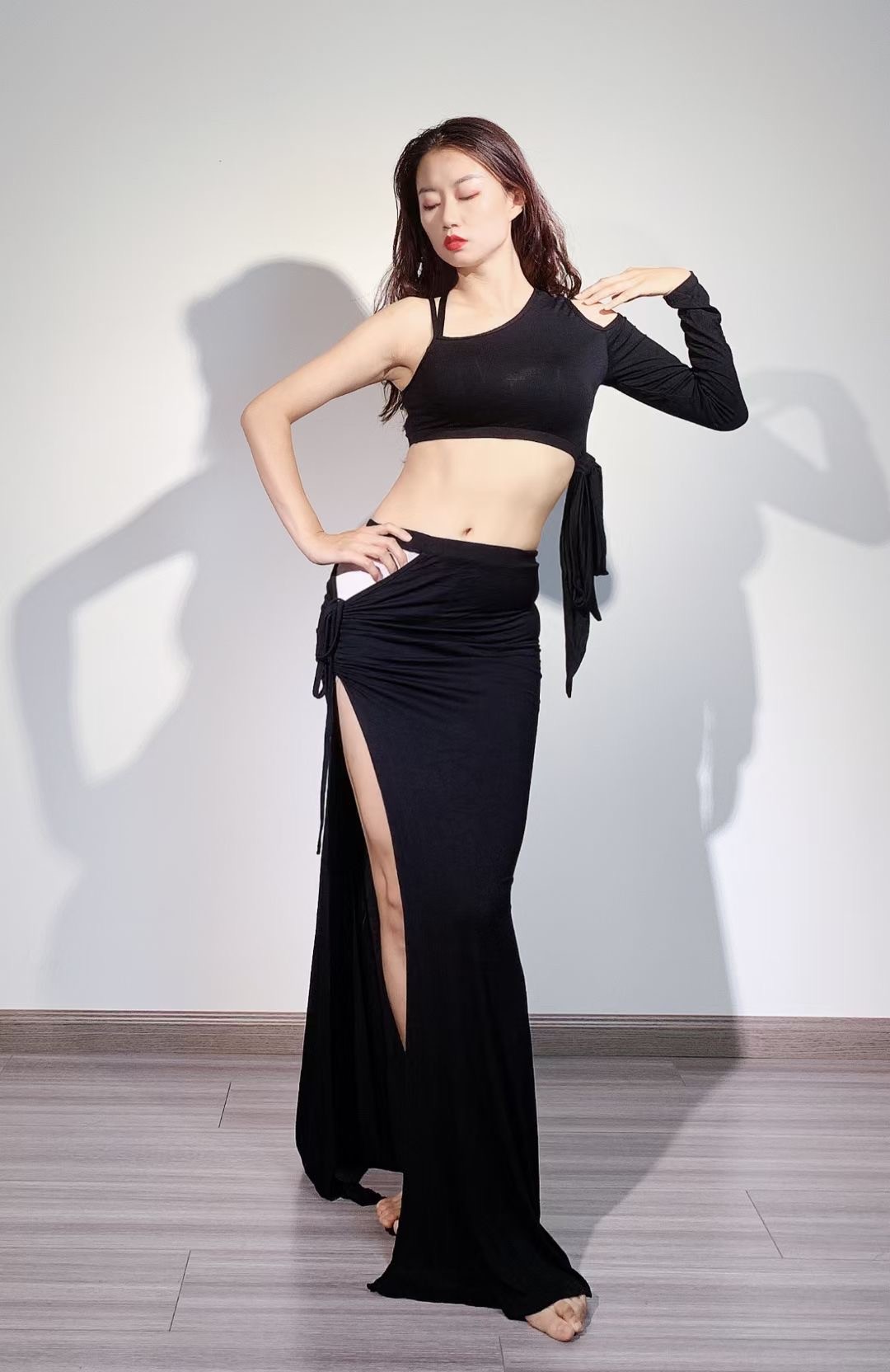 Costume de Performance de brevdu Ventre pour Femme, Ensemble Égyptien, Jupe de Scène, Pantalon Professionnel, Tenue
