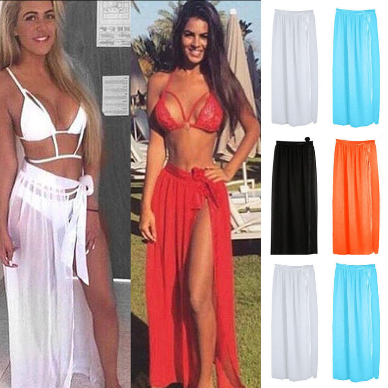 Jupes de plage, sarongs, paréos, jupes enveloppantes pour femmes, serviettes de plage d'été, couvre-maillots de bain à dos ouvert