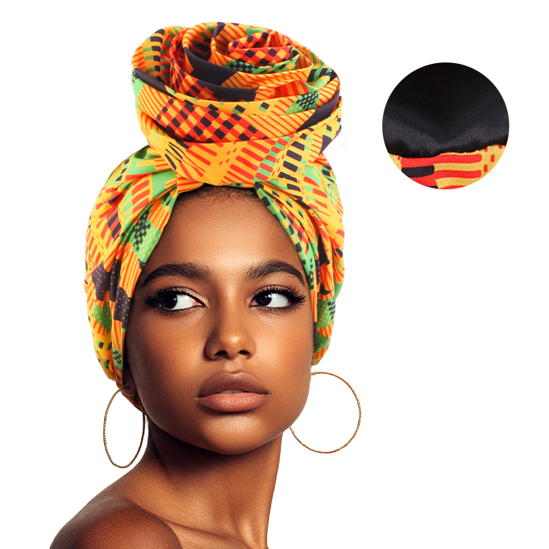Bandana extensible imprimé africain pour femmes, enveloppe de tête en Satin Floral Ankara Dashiki, Bonnet de fête de mariage, Bonnet Hijab musulman, nouvelle collection