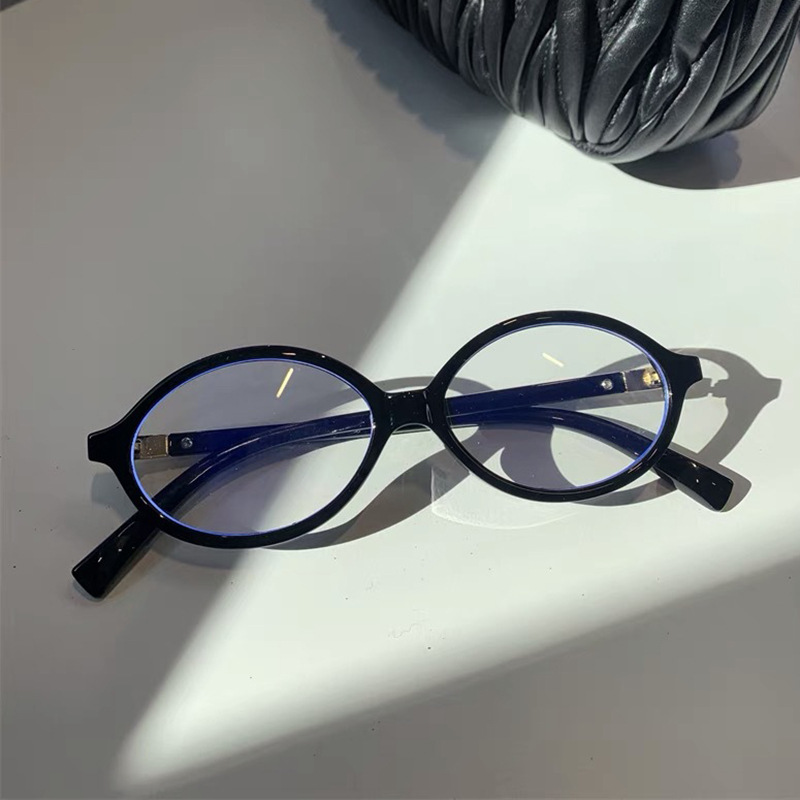 Lunettes de myopie pour femmes, monture ovale Vintage, blocage de la lumière bleue, lunettes de vue proche, 0-1.0-1.5-2.0-2.5-3.0 ~ ~-4.0
