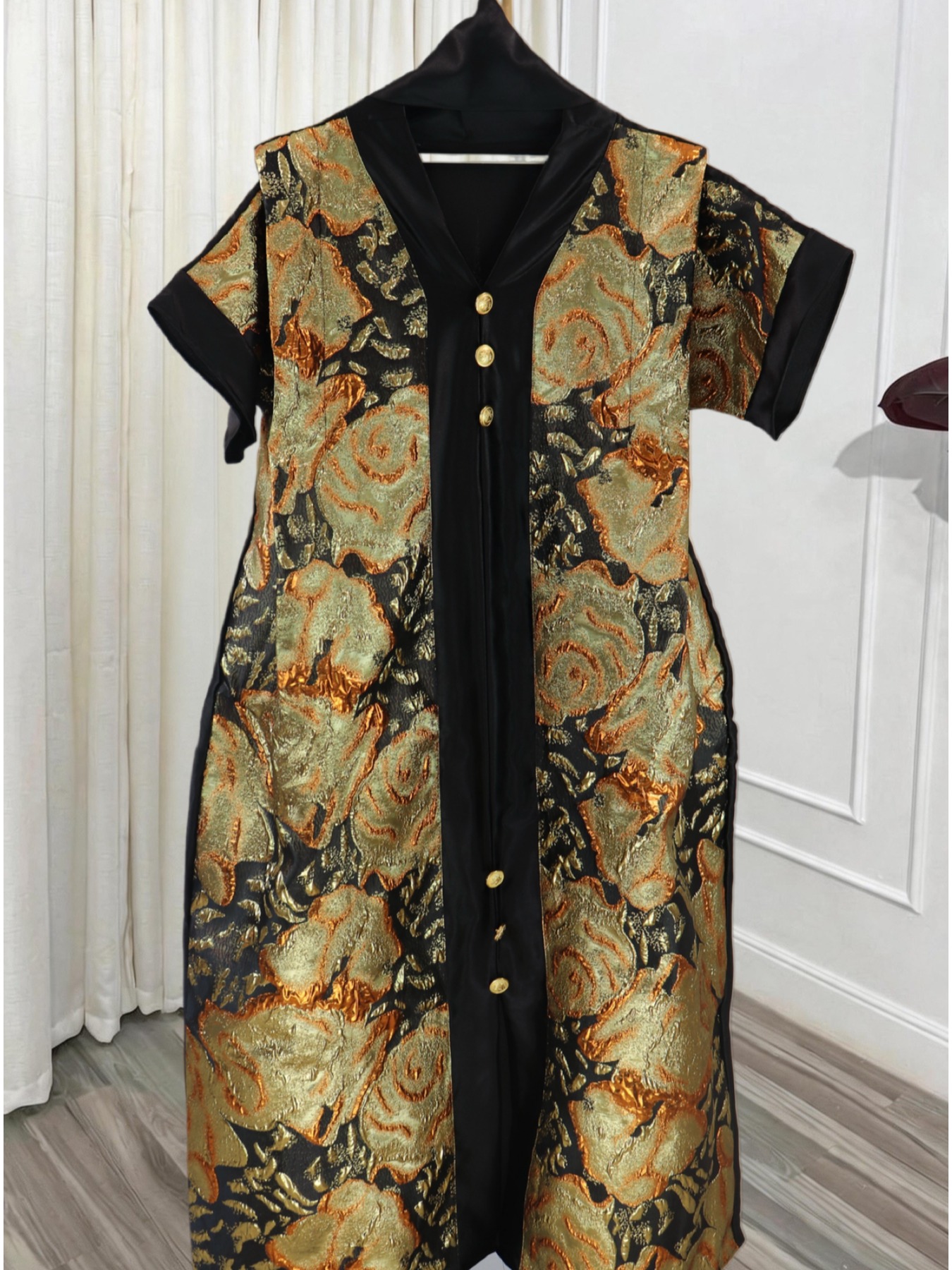 Robe africaine traditionnelle pour femmes, imprimée et ornée de paillettes, grande taille, robe longue du Moyen-Orient, abaya islamique avec foulard pour l'Aïd