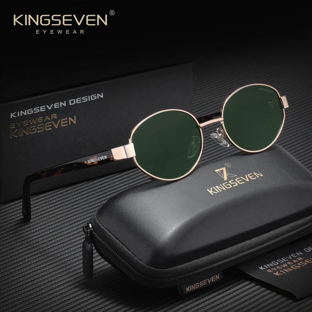 KINGSEVEN – lunettes de soleil polarisées UV400 pour femmes, monture ovale de petite taille, style Vintage, pour la conduite décontractée