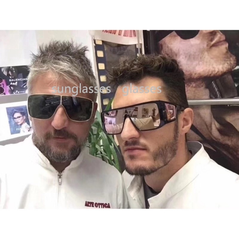 Lunettes de soleil surdimensionnées pour hommes, lunettes de soleil rétro pour hommes