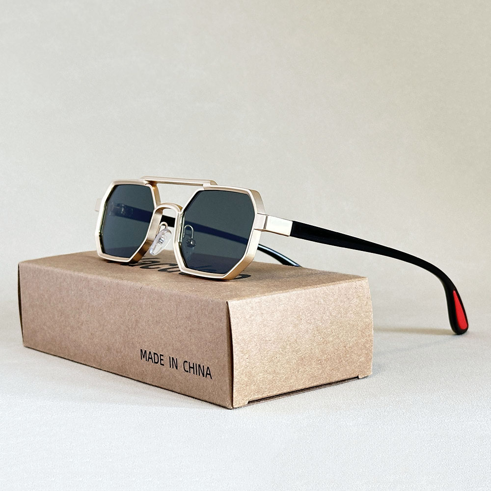 Lunettes de soleil de luxe 2025 pour hommes, style vintage steampunk, lunettes carrées pour femmes, lunettes de soleil rétro tendance pour hommes, lunettes de soleil pour femmes