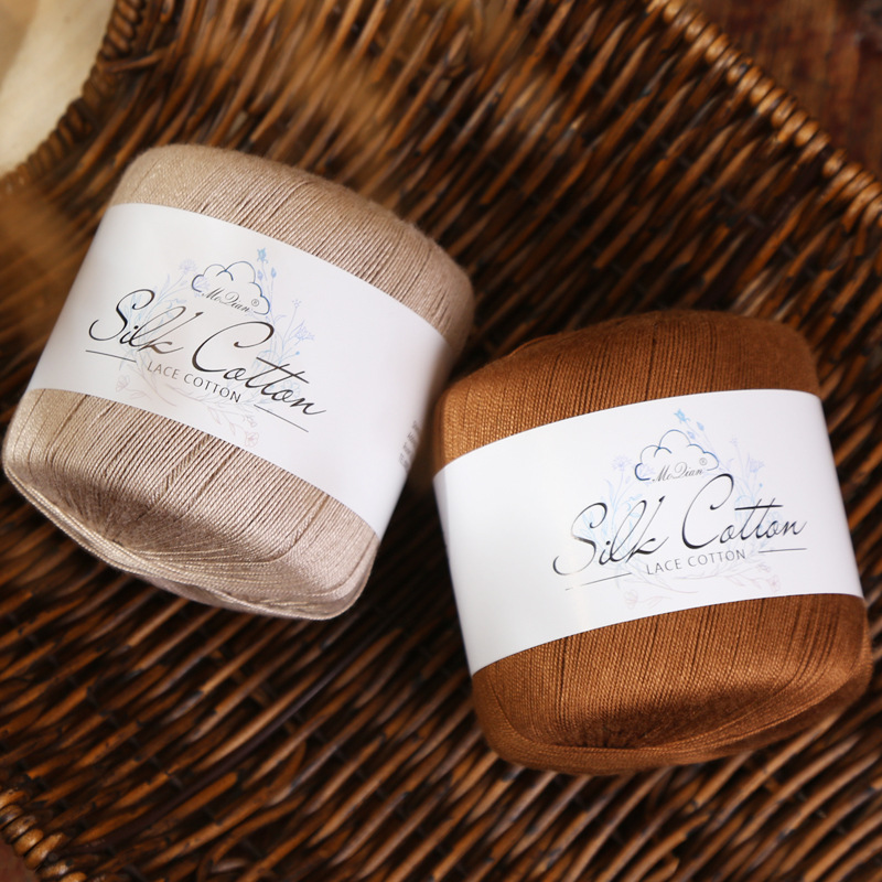 Kit de Matériaux DIY pour Chaussures en Dentelle au Crochet d'Été, Fil Fin Brillant en Soie, Écharpe d'Épaule, Micro-Hook, Fil de Coton, Pull à Manches Courtes