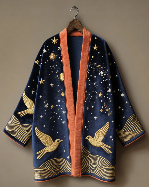 Cardigan Kimono Japonais en Flanelle Épaisse Yukata Haori Grande Taille Unisexe pour Adulte Veste Manteau Imprimé Style Chinois Vêtement d'extérieur Streetwear