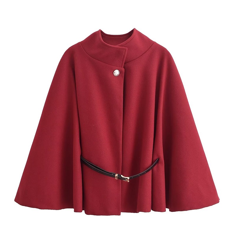 MUJER ceinture Poncho Capes femmes Capes noires manteaux d'hiver femme 2025 manches chauve-souris Cape manteaux pour femmes mode femmes Cape veste