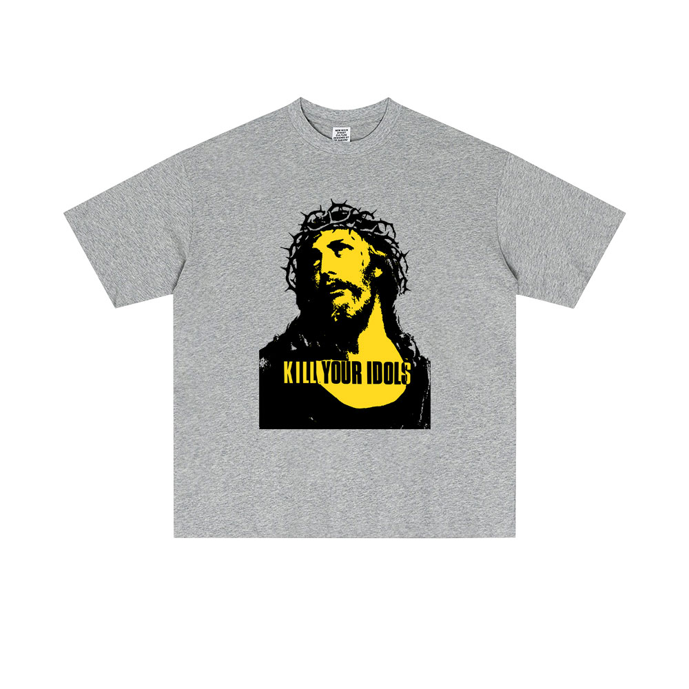 Offre spéciale tuer votre idole même Style graphique T-shirts hommes femmes rétro gothique Rock métal T-shirts hommes décontracté coton t-shirts hauts