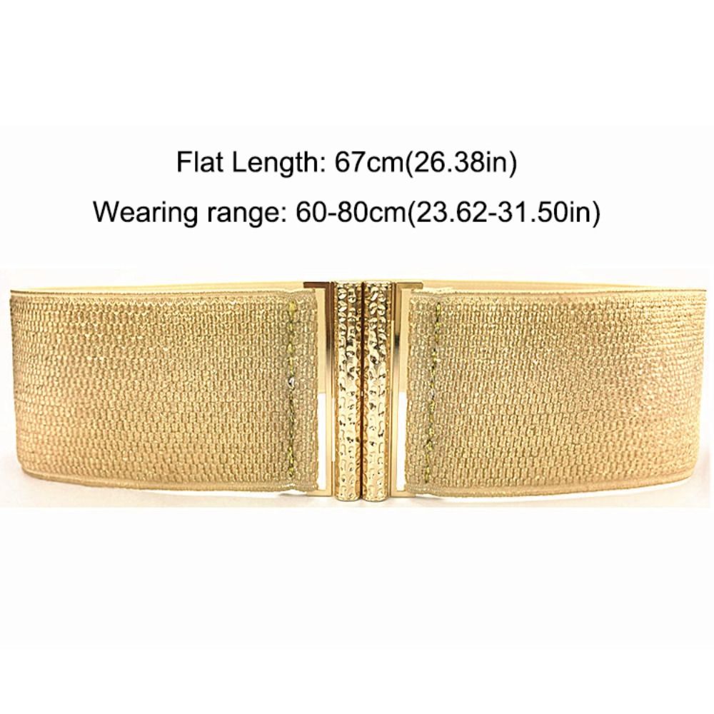 Ceinture Corset Large à Boucle Symétrique Tendance, Design de Luxe de Marque, Ceintures Tissées Bohèmes Extensibles pour Femme